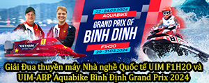 Giải đua thuyền máy nhà nghề quốc tế UIM F1H2O và UIM-ABP Aquabike Bình Định Grand Prix 2024